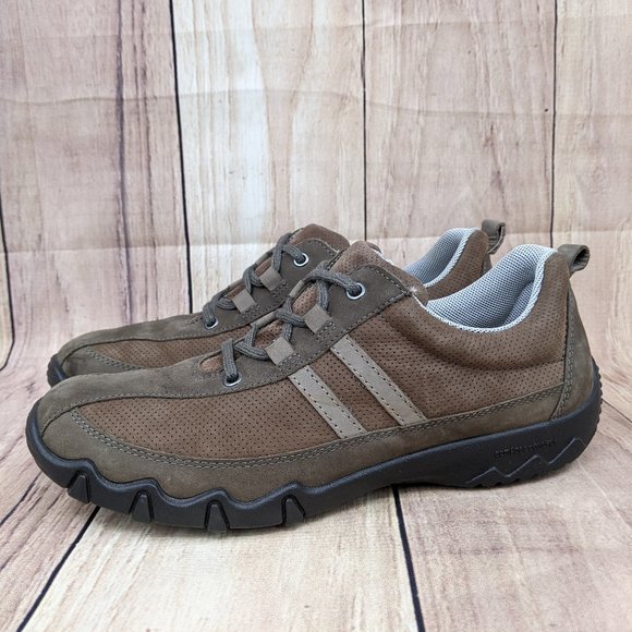hotter Shoes - HOTTER Leanne Shoes Comfort Athletic Walking Leather Brown Sz 7.5